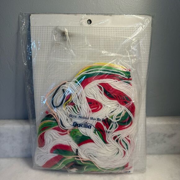 Bucilla Santa Candy Dish yarn art craft kit new never opened - Picture 2 of 9